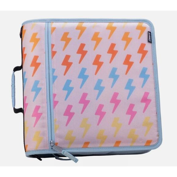 Case-it 3" 3 Ring Binder Carrying Strap File Folders With 8 Pens & 22 Pencils s9 - Picture 2 of 8